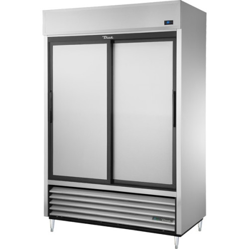 True TSD-47-HC 54-1/8(w) inch (2)Solid Sliding Door(s) Bottom Mount Reach-In Upright Refrigerator, (6)Shelve(s), Casters, 1/2hp, 115v/60/1-ph, UL Listed
