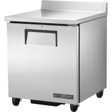 True TWT-27-HC 27-5/8(w) inch (1)Solid Swing Door(s) Worktop Refrigerators, Backsplash, (2)Shelve(s), 1/6hp, 115v/60/1-ph, UL/CE Listed, Energy Star