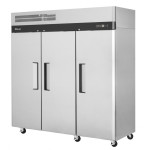 Turbo Air M3F72-3-N Top Mount Reach-In Upright Freezers, 77-3/4(w) inch, (3)Solid Door(s), (9)Shelve(s), 65.8Cu.ft, 3/4hp, 115v/60/1-ph, ETL Listed