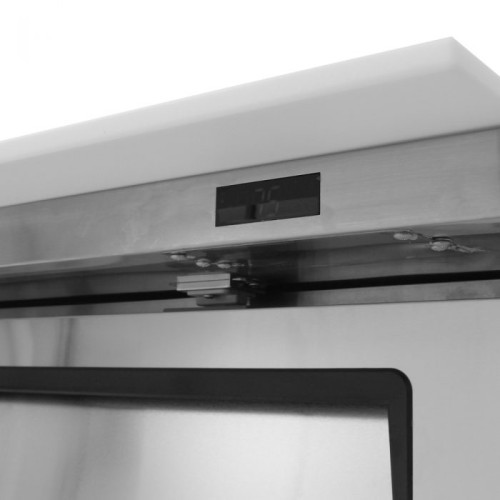 Turbo Air M3 Series MST-28-12-N Refrigerated Sandwich Prep Tables, Mega Top, 27-1/2(w) inch, (1)Solid Door(s), 8Cu.ft, (12)Pan(s), (1)Shelve(s), 1/5hp, Casters, 115v/60/1-ph, ETL Listed