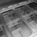 Turbo Air M3 Series MST-48-N Refrigerated Sandwich Prep Tables, Standard Top, 48-1/4(w) inch, (2)Solid Door(s), 12Cu.ft, (12)Pan(s), (2)Shelve(s), 1/3hp, Casters, 115v/60/1-ph, ETL Listed