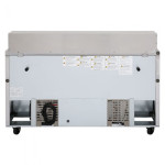 Turbo Air M3 Series MST-60-N Refrigerated Sandwich Prep Tables, Standard Top, 60-1/4(w) inch, (2)Solid Door(s), 16Cu.ft, (16)Pan(s), (2)Shelve(s), 1/3hp, Casters, 115v/60/1-ph, ETL Listed