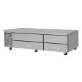 Turbo Air PRO Series PRCBE-96R-N Chef Base Refrigerators, 96(w) inch, (4)Drawer(s), 17.5Cu.ft, 3/8hp, 4.2amps, 115v/60/1-ph, ETL Listed