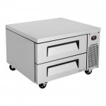 Turbo Air Super Deluxe TCBE-36SDR-N6 Chef Base Refrigerators, 35-5/8(w) inch, (2)Drawer(s), 4.98Cu.ft, 1/5hp, 2.8amps, 115v/60/1-ph, ETL Listed Turbo Air Super Deluxe TCBE-36SDR-N6 Chef Base Refrigerators, 35-5/8(w) inch, (2)Drawer(s), 4.98Cu.ft, 1/5hp, 2.8amps, 115v/60/1-ph, ETL Listed