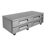 Turbo Air Super Deluxe TCBE-82SDR-E-N Chef Base Refrigerators, Extended Top, 89-1/2(w) inch, (4)Drawer(s), 16.04Cu.ft, 1/3hp, 6.2amps, 115v/60/1-ph, ETL Listed