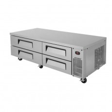 Turbo Air Super Deluxe TCBE-72SDR-N Chef Base Refrigerators, 72(w) inch, (4)Drawer(s), 12.66Cu.ft, 1/4hp, 5.6amps, 115v/60/1-ph, ETL Listed
