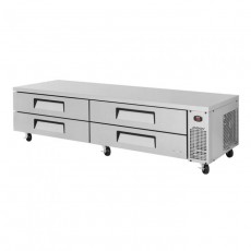 Turbo Air Super Deluxe TCBE-96SDR-N Chef Base Refrigerators, 96-3/8(w) inch, (4)Drawer(s), 18.6Cu.ft, 2/5hp, 6.3amps, 115v/60/1-ph, ETL Listed