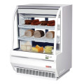 Turbo Air TCDD-36H-W-N Refrigerated Deli Case, Curved Glass, 36-1/2(w) inch, White Exterior, 12.1Cu.ft, (2)Shelve(s), 1/3hp, 7amps, 115v/60/1-ph, ETL Listed