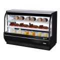 Turbo Air TCDD-72H-B-N Refrigerated Deli Case, Curved Glass, 72-1/2(w) inch, Black Exterior, 24.7Cu.ft, (2)Shelve(s), 3/4hp, 7.8amps, 115v/60/1-ph, ETL Listed