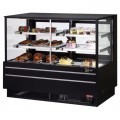 Turbo Air TCGB-60UF-CO-B-N Refrigerated & Dry Bakery Cases, Straight Front Glass, 60-1/2(w) inch, Black Exterior, (2)10.3Cu.ft, (4)Shelve(s),1/3hp, 7.5amps, 115v/60/1-ph, ETL Listed