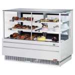 Turbo Air TCGB-60UF-CO-W-N Refrigerated & Dry Bakery Cases, Straight Front Glass, 60-1/2(w) inch, White Exterior, (2)10.3Cu.ft, (4)Shelve(s),1/3hp, 7.5amps, 115v/60/1-ph, ETL Listed