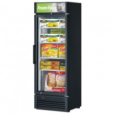 Turbo Air Super Deluxe TGF-15SDB-N Freezer Merchandisers, 26-3/8(w) inch, 13.2Cu.ft Capacity, (1)Swing Glass Door(s), (4)Shelve(s), Black Exterior, 1/2hp, 115v/60/1-ph, ETL Listed