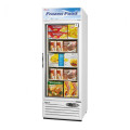 Turbo Air Super Deluxe TGF-23F-N Freezer Merchandiser, Bottom Mount, 27(w) inch, (1)Swing Glass Door(s), (4)Shelve(s), White Exterior, 2/3hp, 17.7Cu.ft Capacity, 115v/60/1-ph, ETL Listed