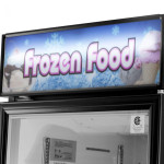 Turbo Air Super Deluxe TGF-23F-N Freezer Merchandiser, Bottom Mount, 27(w) inch, (1)Swing Glass Door(s), (4)Shelve(s), White Exterior, 2/3hp, 17.7Cu.ft Capacity, 115v/60/1-ph, ETL Listed