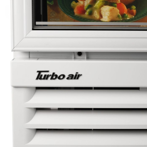 Turbo Air Super Deluxe TGF-23F-N Freezer Merchandiser, Bottom Mount, 27(w) inch, (1)Swing Glass Door(s), (4)Shelve(s), White Exterior, 2/3hp, 17.7Cu.ft Capacity, 115v/60/1-ph, ETL Listed