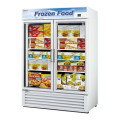 Turbo Air Super Deluxe TGF-49FW-N Freezer Merchandiser, Bottom Mount, 54-3/8(w) inch, 39.88Cu.ft Capacity, (2)Swing Glass Door(s), (8)Shelve(s), White Exterior, 1hp, 115v/60/1-ph, ETL Listed