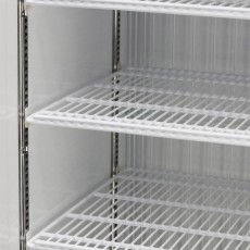 Turbo Air Super Deluxe TGF-49FW-N Freezer Merchandiser, Bottom Mount, 54-3/8(w) inch, 39.88Cu.ft Capacity, (2)Swing Glass Door(s), (8)Shelve(s), White Exterior, 1hp, 115v/60/1-ph, ETL Listed