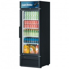 Turbo Air Super Deluxe TGM-23SDB-N6 Refrigerated Merchandisers, Bottom Mount, 27(w) inch, 19.4Cu.ft Capacity, (1)Swing Glass Door(s), (4)Shelve(s), Black Exterior, 1/5hp, 115v/60/1-ph, ETL Listed