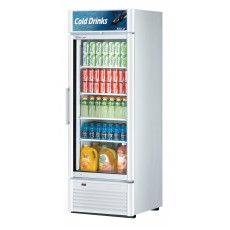 Turbo Air Super Deluxe TGM-23SDW-N6 Refrigerated Merchandisers, Bottom Mount, 27(w) inch, 19.4Cu.ft Capacity, (1)Swing Glass Door(s), (4)Shelve(s), White Exterior, 1/5hp, 115v/60/1-ph, ETL Listed