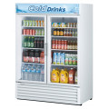 Turbo Air Super Deluxe TGM-50RS-N Refrigerated Merchandisers, Bottom Mount, 55-7/8(w) inch, 45.97Cu.ft Capacity, (2)Swing Glass Door(s), (8)Shelve(s), White Exterior, 1/3hp, 115v/60/1-ph, ETL Listed