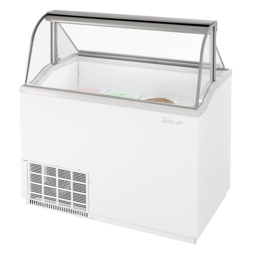 Turbo Air TIDC-47W-N 47 inch wide, (12) 3-Gal Can(s) Ice Cream Dipping Cabinet, (1) Lid(s), (2) Shelve(s), 1/2hp, 115v, ETL Listed