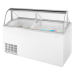 Turbo Air TIDC-70W-N 68 inch wide, (20) 3-Gal Can(s) Ice Cream Dipping Cabinet, (2) Lid(s), (3) Shelve(s), 1hp, 115v, ETL Listed