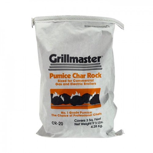 Pumice Grillmaster CR-20 Replacement Char-Rock for Gas and Electric Grills, 9-1/2 lb, 1 each