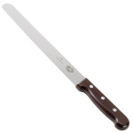 Victorinox – Swiss Army 5.4200.25-X1 Slicing and Carving Knife with Rosewood Handle, 10 inch blade, Straight Edge, Clamshell, 1 each