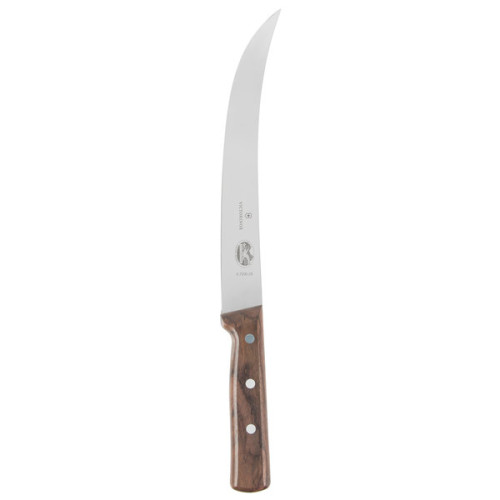 Victorinox – Swiss Army 5.7200.25-X1 10 inch Breaking Knife with Rosewood Handle, Curved Blade, Clamshell, 1 each