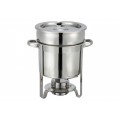 Winco 207 7 Quart Stainless Steel Soup Warmer