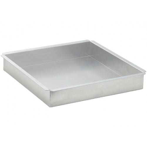 Winco ACP-1212 Square Aluminum Cake Pan, 12(w) x 12(d) x 2(h) inch