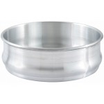 Winco ALDP-96 Stackable Aluminum Dough Pan, 96oz, 8-3/4(d) x 3(h) inch, 6 each