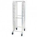 Winco ALRK-20BK Sheet Pan Racks, Brakes, End-Load, (20)Tier(s), 3 inch Spacing, Casters, Unassembled, NSF Listed