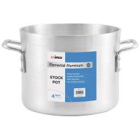 Winco ALST-16 Elemental 16qt Heavyweight Aluminum Stock Pot, 4mm Thickness, NSF Listed