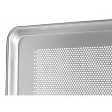 Winco ALXP-1826P Full Size Aluminum Perforated Sheet Pan, Closed Bead, 18 Gauge, 18w) x 26(d) inch