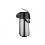 Winco AP-835 Glass Lined Airpot, (3)Liter(s) Capacity, Lever Top, Stainless Steel Body, 9(w) x 9(d) x 18(h) inch
