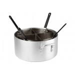 Winco APS-20 20qt Aluminum Pasta Cooker with 4 Insets, 1 each