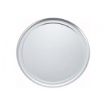 Winco APZT-12 Aluminum Wide-Rim Pizza Pan, 12(d) x 1/4(h), 4 each