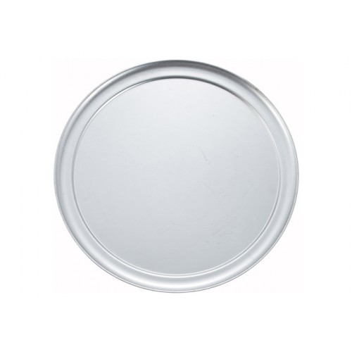Winco APZT-12 Aluminum Wide-Rim Pizza Pan, 12(d) x 1/4(h), 4 each