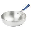 Winco ASFP-11 11 inch Aluminum Stir Fry Pan with Silicone Sleeve, 4 mm Thickness, NSF Listed