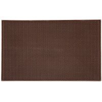 Winco BM-1812B Bar Service Mat, Rectangular, Brown, 18(w) x 12(d) x 1(h) inch, NSF Listed