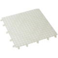 Winco BML-12C Bar Mat, Interlocking, Clear Plastic, 12(w) x 12(d) x 0.5(h) inch