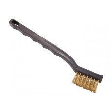 Winco BR-7B Mini Utility Brush with Brass Bristles, 7(L) inch