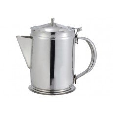 Winco BS-64 Coffee Server with Cover, 64oz, Stainless Steel, 8.5(w) x 8.5(d) x 8.5(h) inch