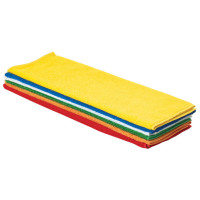 Winco BTM-16AC Microfiber Towel, Multi-Color, 16(w) x 16(d) inch, 6 each
