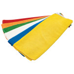 Winco BTM-16AC Microfiber Towel, Multi-Color, 16(w) x 16(d) inch, 6 each