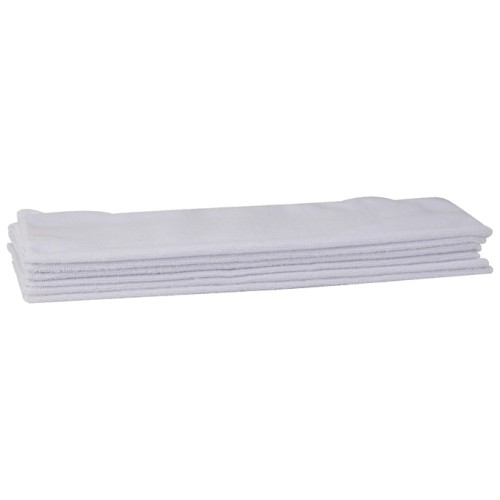 Winco BTM-16W Microfiber Towel, White, 16(w) x 16(d) inch, 6 each