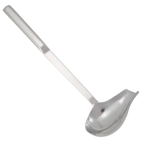Winco BW-SP2 Stainless Steel Spout Ladle with Hollow Handle, 2oz, 2 each