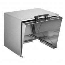 Winco C-RCF Roll-Top Cover, Stainless Steel, Fits Full-Size Food Pan