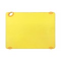 Winco CBK-1824YL STATIK BOARD™ Rectangular Cutting Board, Hook, Yellow, 18(d) x 24(l) x ½(h) inch, NSF Listed